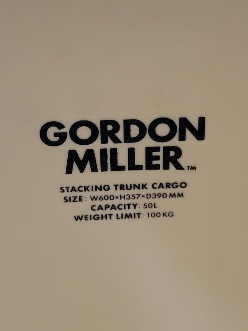 For subekorokai Only: GORDON MILLE 50L Trunk Cargo